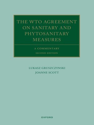 cover image of The WTO Agreement on Sanitary and Phytosanitary Measures